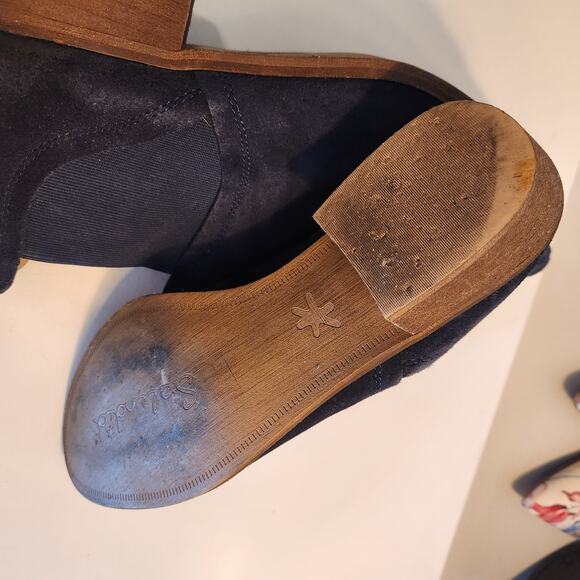 Splendid Women's Blue Suede Ankle Slip-on Booties Size 8 - Picture 8 of 16